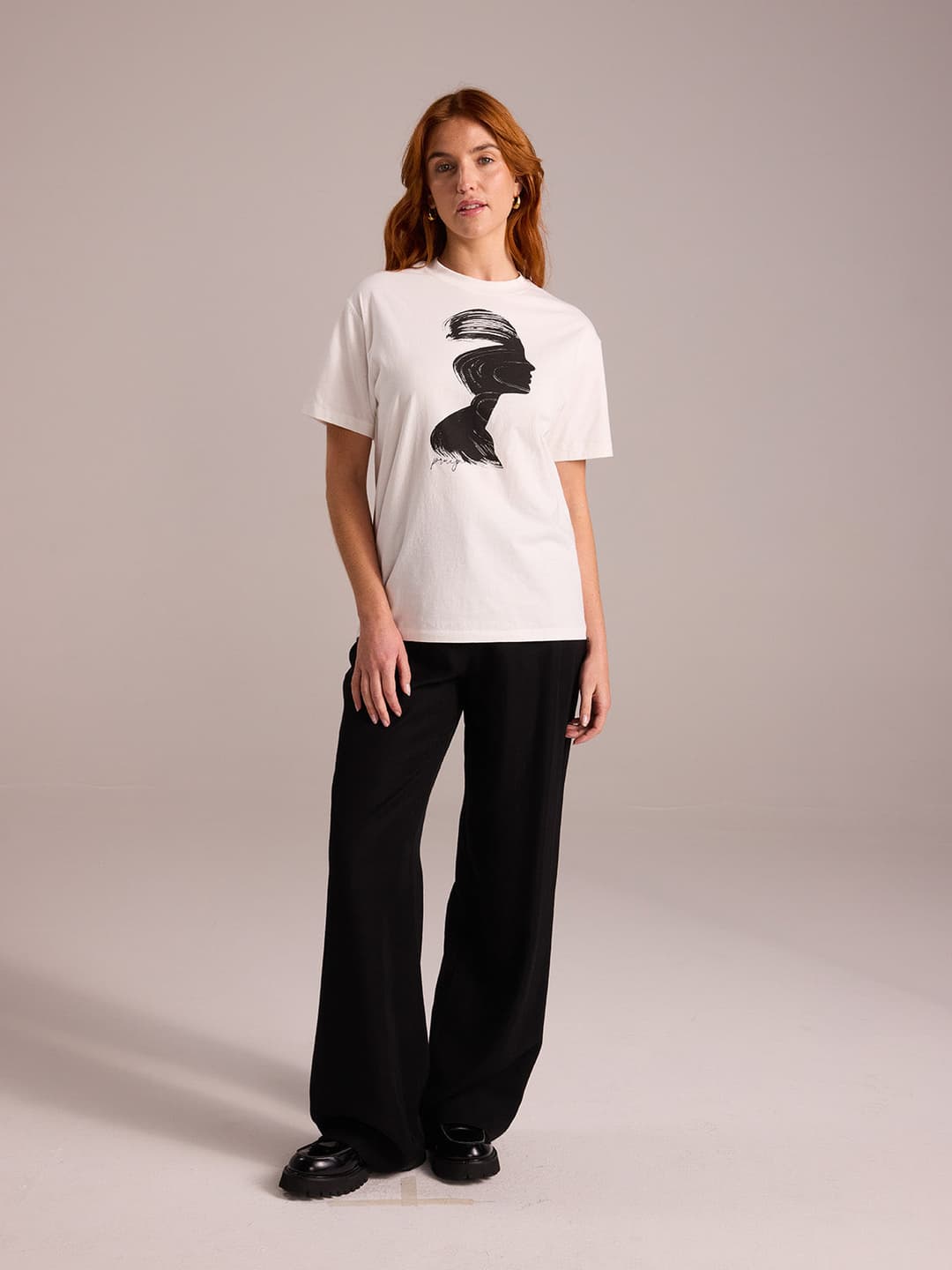 Painted Silhouette Print Tee - PRUIJN_ECOMM_LOOK12_004