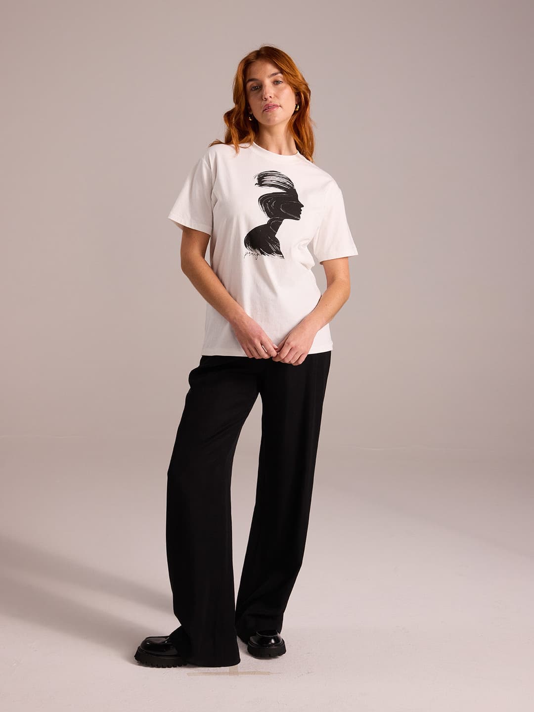 Painted Silhouette Print Tee - PRUIJN_ECOMM_LOOK12_007