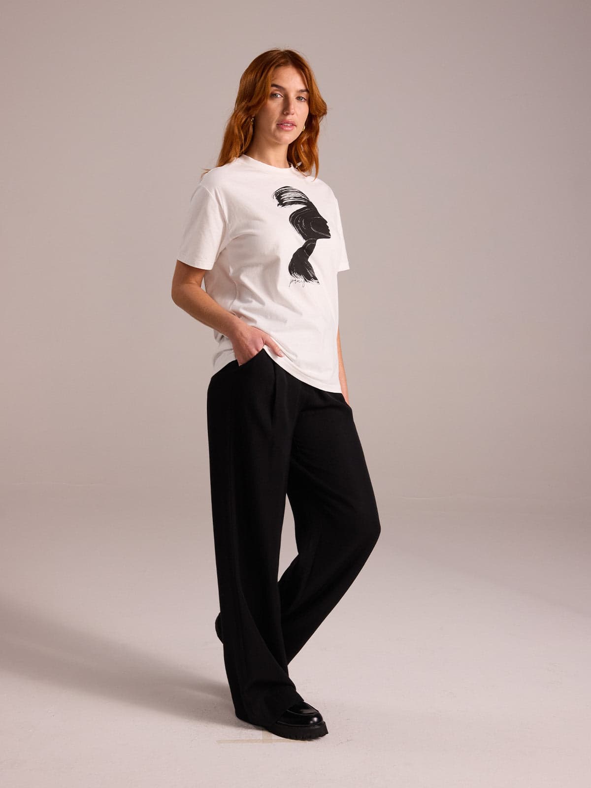 Painted Silhouette Print Tee - PRUIJN_ECOMM_LOOK12_013