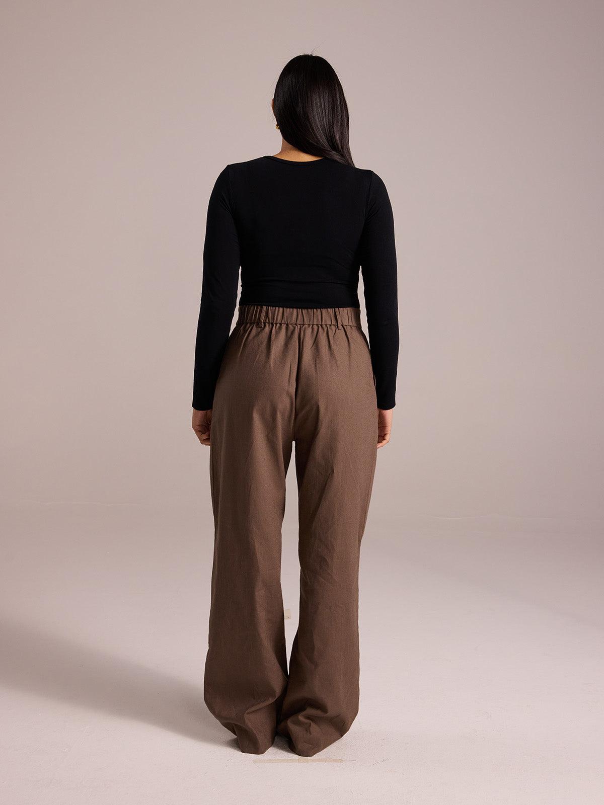 Tailored Pant in Linen blend - PRUIJN_ECOMM_LOOK15_016_76043088-0cd6-43d3-9a24-5f0b726d71c7