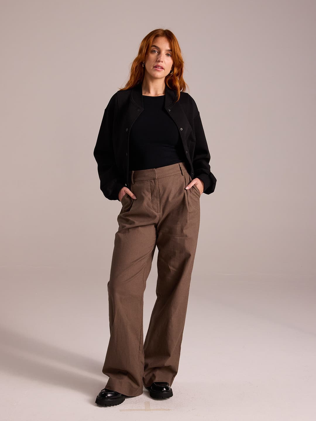 Tailored Pant in Linen blend - PRUIJN_ECOMM_LOOK16_002