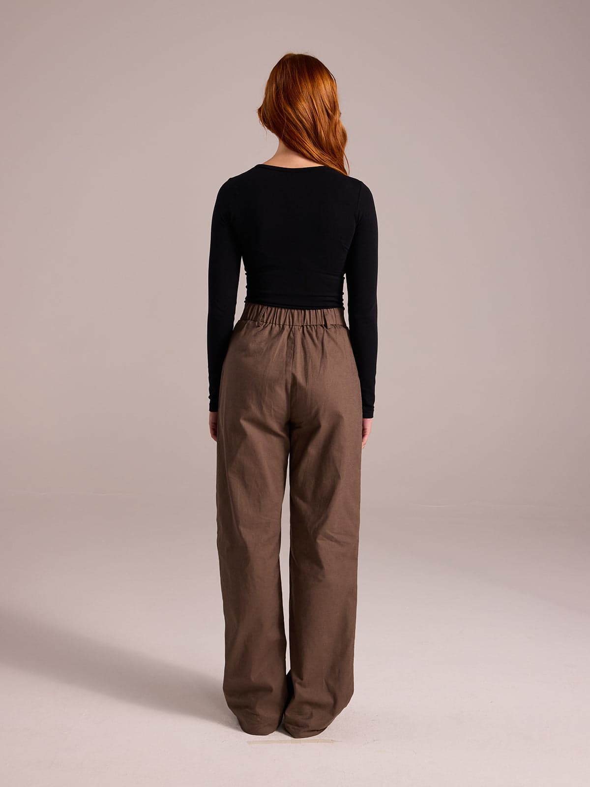 Tailored Pant in Linen blend - PRUIJN_ECOMM_LOOK16_063