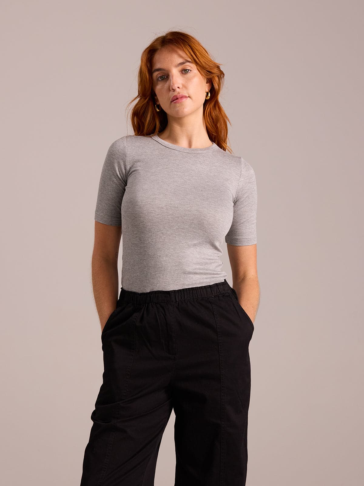 Ribbed Tee - PRUIJN_ECOMM_LOOK19_026